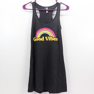 Next Level Good Vibes Tunic Tank Tops Womens Size XS